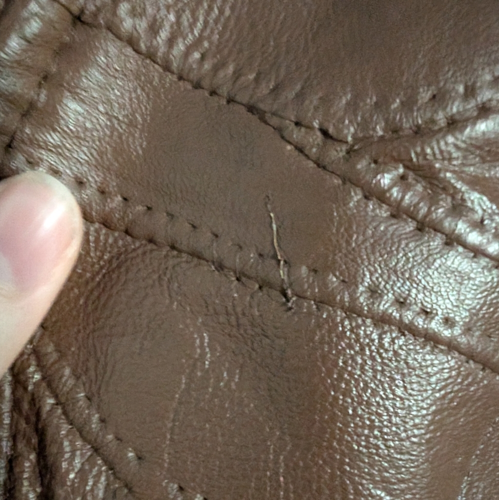 Patchwork Leather Jacket - image 7